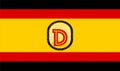 Glossy glass flag of theÃÂ Liberal Democratic Party of Germany